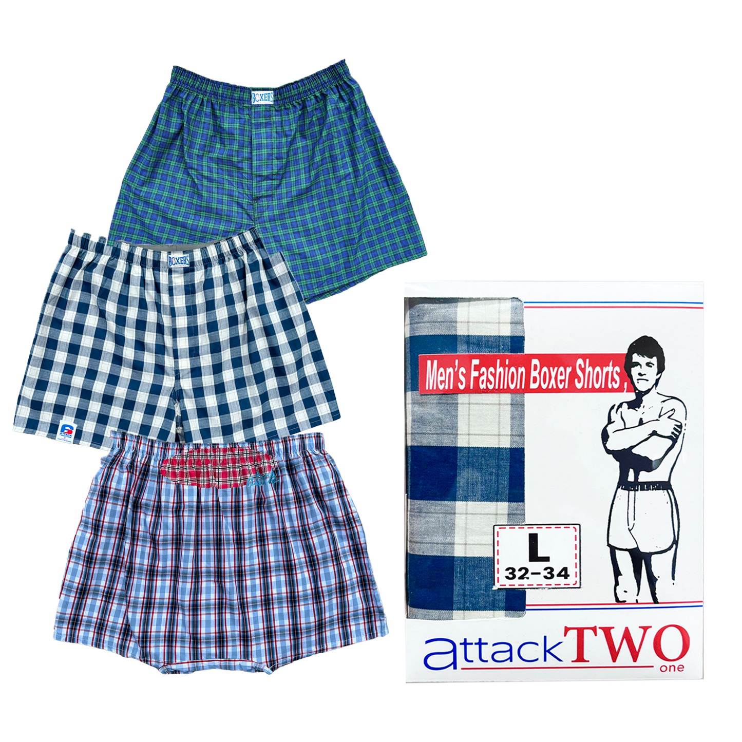 3- Pack Fashion Boxer Shorts